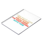 Don't Waste Your Time Notizblock (Linke Seite)