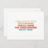 Don't Waste Your Time Postkarte (Vorne/Hinten)