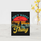 Don't Worry About A Thing Jamaican Rasta Reggae Fu Karte (Gelbe Blume)