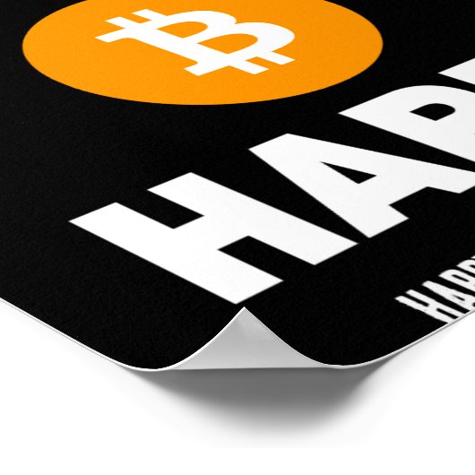 Dont Worry B Itcoin Happy  Poster (Ecke)