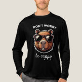 Dont Worry Be Cappy Niedlich Capybara Geschenk Tri-Blend Shirt (Vorderseite)