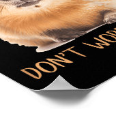 Dont Worry Be Capy Capybara Poster (Ecke)