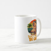 Dont Worry Be Capy Funny Capybara Kaffeetasse (VorderseiteRechts)