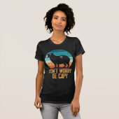 Dont Worry Be Capy Funny Capybara Retro Neuheit T-Shirt (Vorne ganz)