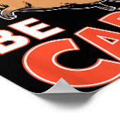 Don't Worry Be Capy Funny Cute Capybara Animal Lov Poster (Ecke)