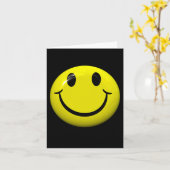 Dont Worry Be Happy Face Karte (Gelbe Blume)