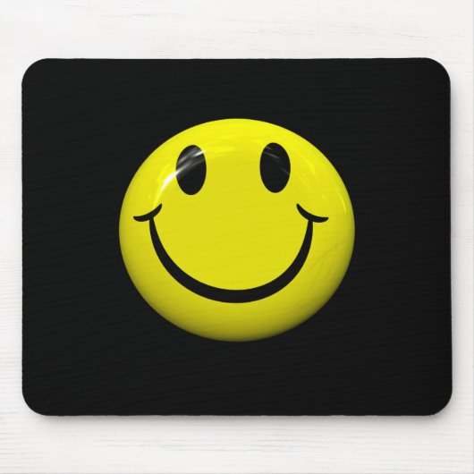Dont Worry Be Happy Face Mousepad (Vorne)