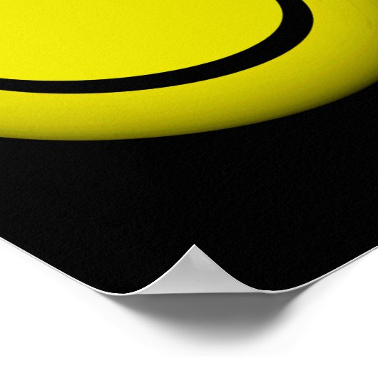 Dont Worry Be Happy Face  Poster (Ecke)