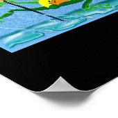 Dont Worry Be Hoppy Toddler  Poster (Ecke)