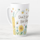Don't Worry Bee Happy Cute Bee Milchtasse (Linke Ecke)