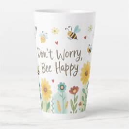 Don't Worry Bee Happy Cute Bee  Milchtasse