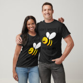 Don't Worry Bee Happy Cute Funny Sitive Quote T-Shirt (Unisex)