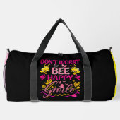 Don't Worry Bee Happy Smile  Duffle Bag (Rückseite)