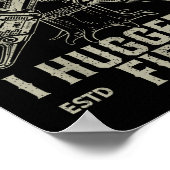 Dont Worry I Hugged It First Funny Lumberjack Logg Poster (Ecke)