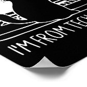 Don't Worry I'm From Tech Suprt Funny Cat  Poster (Ecke)