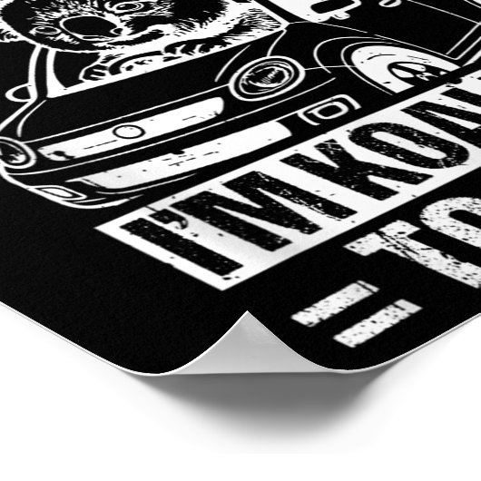 Don't Worry I'm Koalified To Drive Funny New Drive Poster (Ecke)