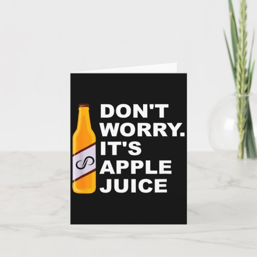 Don't Worry It's Juice Apparel  Karte (Vorderseite)