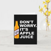 Don't Worry It's Juice Apparel  Karte (Gelbe Blume)