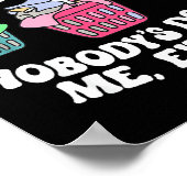 Don't Worry Laundry Nobody's Doing Me Either Funny Poster (Ecke)