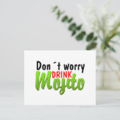 Dont Worry Postkarte (Stehend Vorderseite)