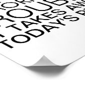 Dont Worry Sitive Message  Poster (Ecke)