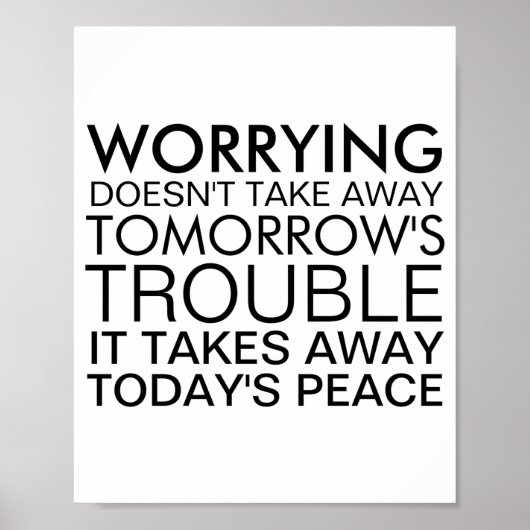 Dont Worry Sitive Message  Poster (Vorne)