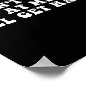 Don't Yell At Me I'll Get Hard Apparel Poster (Ecke)