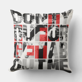 Don't You Forget About Me Black White Red Kissen