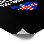 Dont You Understand Volcano Iceland  Poster (Ecke)