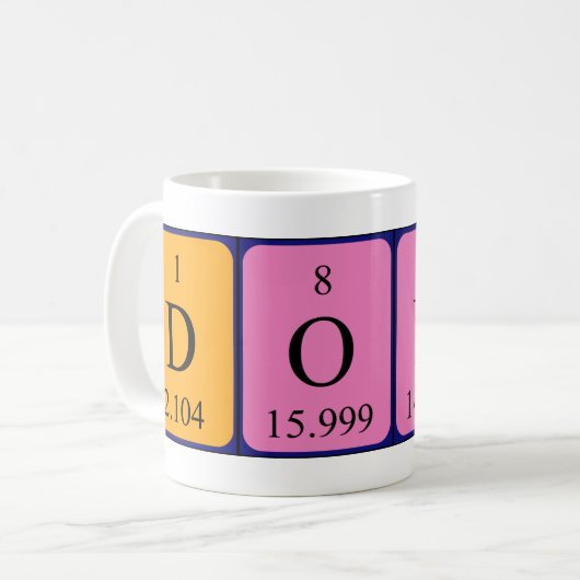 Donta Periodenname Tasse (Vorderseite Links)