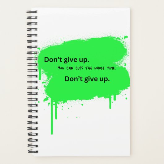 don'tgiveup_youcancussthetime planer (Vorderseite)