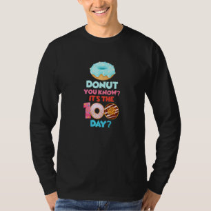 Donut 100 Tage Doughnut Essen 100. Schultag T-Shirt