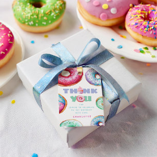 Donut 1. Geburtstag Party Girl Niedlich Vielen Dan Geschenkanhänger