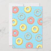 Donut 1. Geburtstag Party Kinder Einladung (Rückseite)