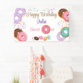 Donut 1. Geburtstagsmädchen Banner (Insitu)