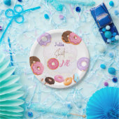 Donut 1. Geburtstagsmädchen Pappteller (Party)