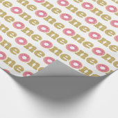 Donut 1. Geburtstagswrapping Geschenkpapier (Ecke)