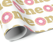 Donut 1. Geburtstagswrapping Geschenkpapier (Rolleneckpunkt)