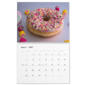 Donut 2025 Wall Calendar Geschenk Dougnnut Kalender (Mär 2027)