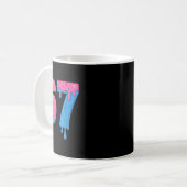 Donut 67 Meme Spaß Sechs Sieben Streusel Design  Kaffeetasse (Vorderseite Links)
