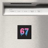 Donut 67 Meme Spaß Sechs Sieben Streusel Design  Magnet (In Situ (Geschirrspüler))