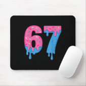 Donut 67 Meme Spaß Sechs Sieben Streusel Design Mousepad (Mit Mouse)