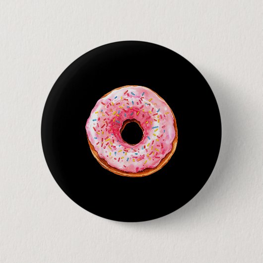 Donut Adult Kids Men Women Doughnut Costume  Button (Vorderseite)