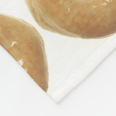 Donut angehobene Glazed Bakers Dutzend Fleecedecke (Ecke)