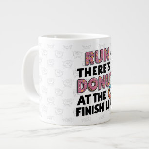 Donut auf der finish Line Funny Fitness Motivation Jumbo-Tasse