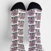 Donut auf der finish Line Funny Fitness Motivation Socken (Oben)
