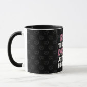 Donut auf der finish Line Funny Fitness Motivation Tasse (Links)