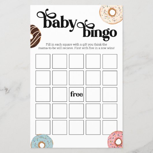Donut Baby Bingo Game Flyer (Vorne)