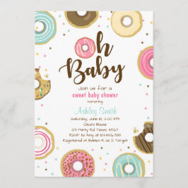Donut Baby Dusche Einladung Codeschuhe Doughnut