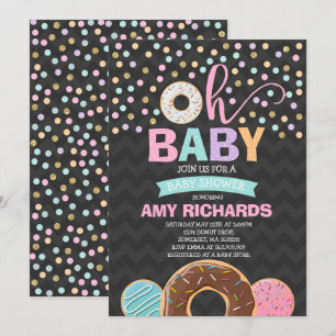 Donut Baby Dusche Einladung Donut Sprinkle Dusche